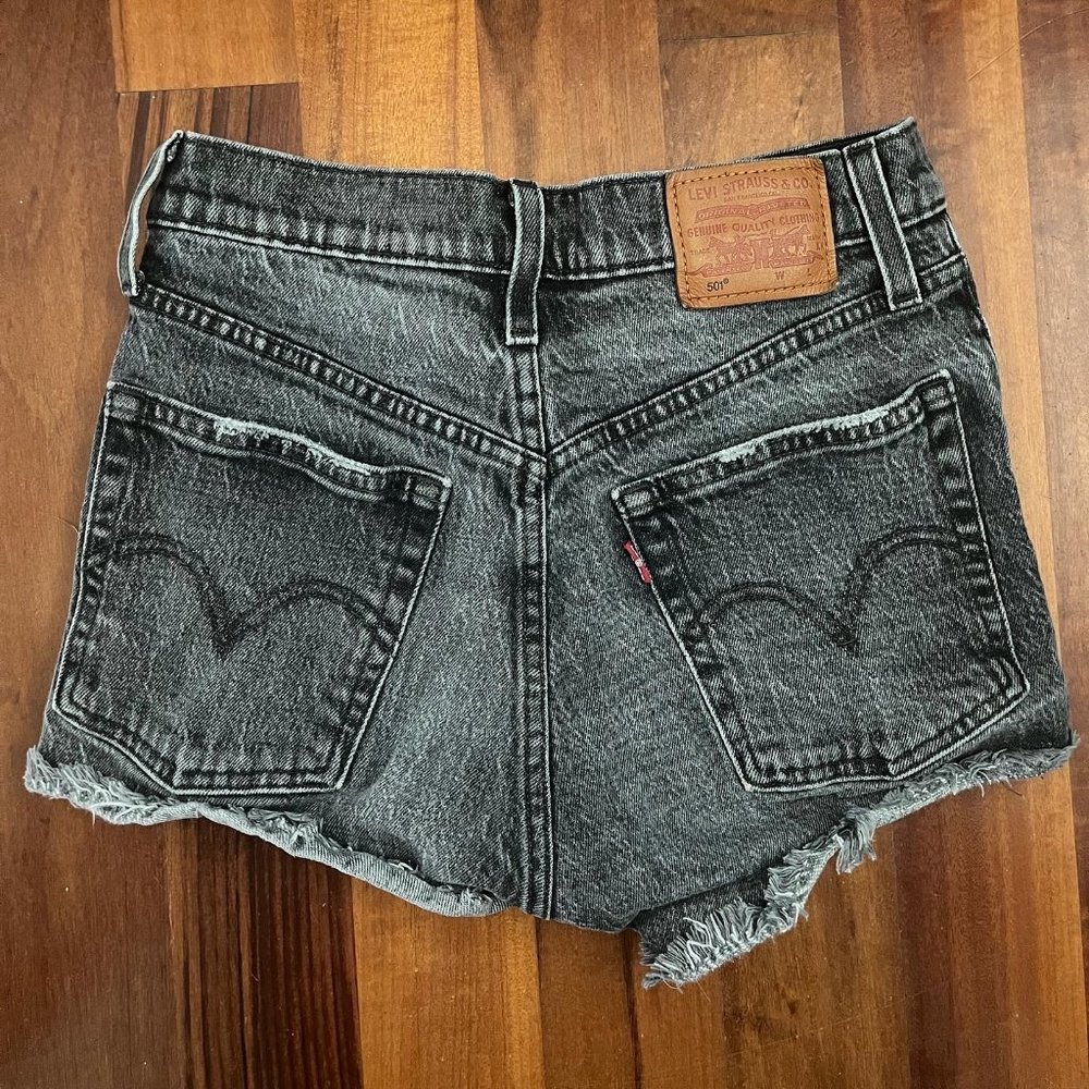 Levi's 501 black shorts